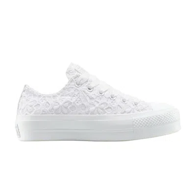 Pre-owned Converse Wmns Chuck Taylor All Star Low 'lace - Triple White' | Women's Size 7