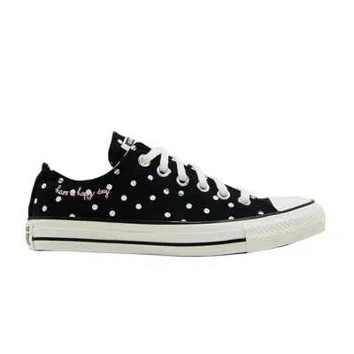 Pre-owned Converse Wmns Chuck Taylor All Star Low 'polka Dots' | Black | Women's Size 9
