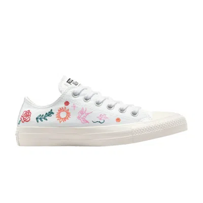 Pre-owned Converse Wmns Chuck Taylor All Star Low 'summer Embroidery' In White