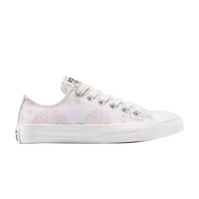 Pre-owned Converse Wmns Chuck Taylor All Star Low 'watercolor Flowers' | White | Women's Size 7