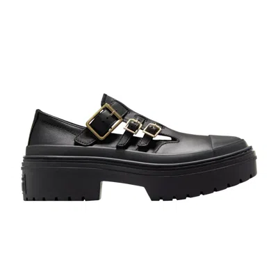 Pre-owned Converse Wmns Chuck Taylor All Star Lugged Heel Mary Jane Platform Low 'black Gold' | Women's Size 5