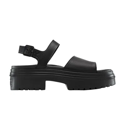 Pre-owned Converse Wmns Chuck Taylor All Star Lugged Heel Sandal 'triple Black' | Women's Size 9