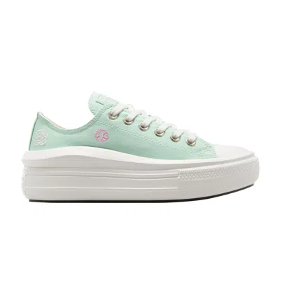 Pre-owned Converse Wmns Chuck Taylor All Star Move Platform Low 'summer Embroidery' In Blue