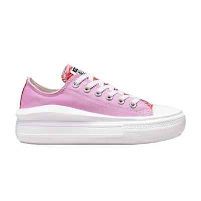Pre-owned Converse Wmns Chuck Taylor All Star Move Platform Low 'tropical Florals' In Pink