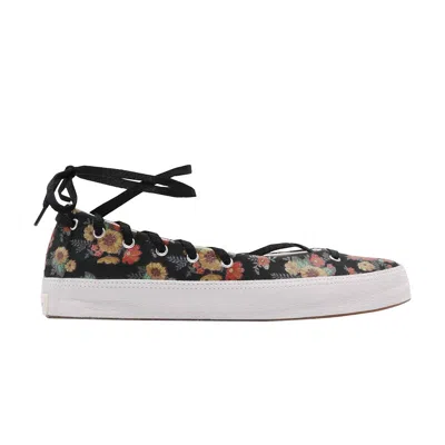 Pre-owned Converse Wmns Chuck Taylor All Star Ox 'rina Bloom' In Black