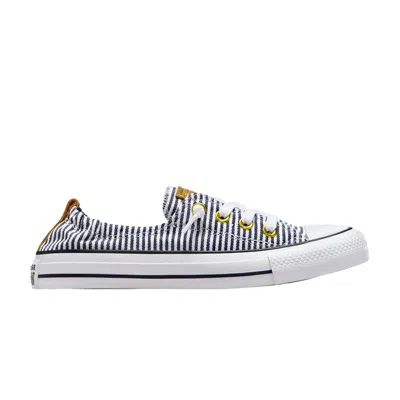 Pre-owned Converse Wmns Chuck Taylor All Star Shoreline Slip 'railroad Stripes' | Blue | Women's Size 5.5