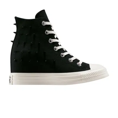 Pre-owned Converse Wmns Chuck Taylor All Star Wedge Platform High 'spikes' | Black | Women's Size 6