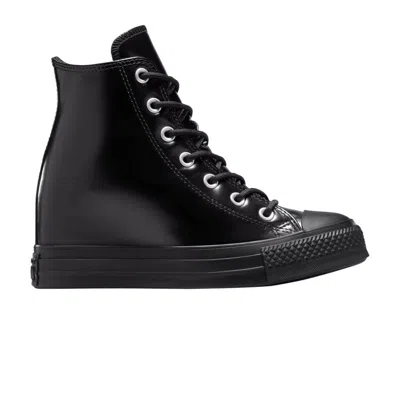 Pre-owned Converse Wmns Chuck Taylor All Star Wedge Platform High 'triple Black' | Women's Size 7.5