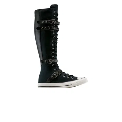 Pre-owned Converse Wmns Chuck Taylor All Star Xx High 'leather Straps' | Black | Women's Size 9