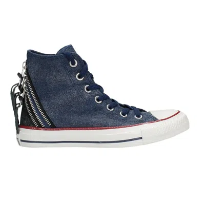 Pre-owned Converse Wmns Chuck Taylor Tri Zip High 'navy' | Blue | Women's Size 7.5