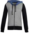 Converse (wmns)  All Star Full Zip Hooded Sweatshirt 'grey' In Gray