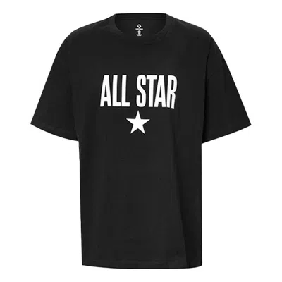 Converse (wmns)  All Star Logo T-shirt Asia Sizing 'black White'