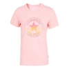Converse (wmns)  Alphabet Pattern Printing Round Neck Short Sleeve Pink