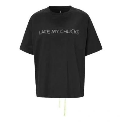 Converse (wmns)  Back Lace Design Short-sleeved Black