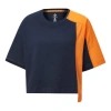 Converse (wmns)  Capsule Series Splicing Contrasting Colors Round Neck Short Sleeve Blue