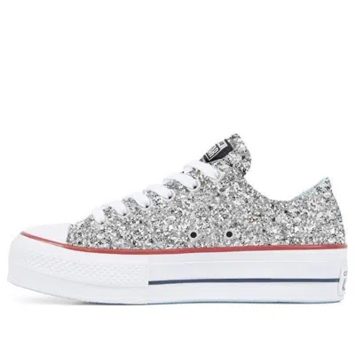 Converse (wmns)  Chiara Ferragni X Chuck Taylor All Star Lift Ox 'silver Red' In Multi