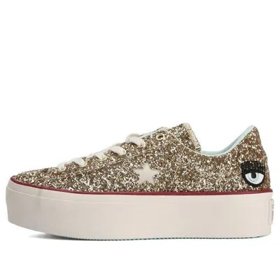 Converse (wmns)  Chiara Ferragni X One Star Platform Ox 'gold Glacier Blue' In Multi