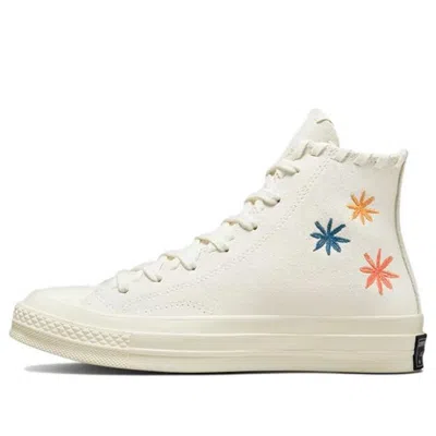 Converse (wmns)  Chuck 70 High 'embroidered Floral - Egret' In White