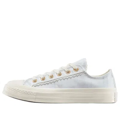 Converse (wmns)  Chuck 70 Low Lace Trim 'egret Barely Grey' In Blue