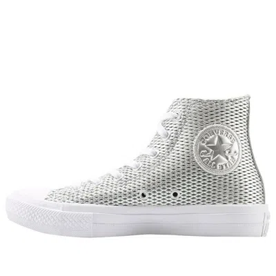 Converse (wmns)  Chuck Taylor All Star 2 High 'perforated Metallic Silver' In White