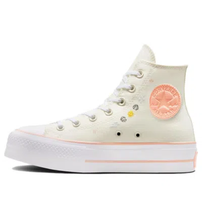 Converse (wmns)  Chuck Taylor All Star Lift Hi Shoes 'floral Embroidery' In White