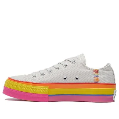Converse (wmns)  Chuck Taylor All Star Lift Low 'rainbow - Vintage White'