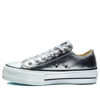 Converse (wmns)  Chuck Taylor All Star Lift Ox 'silver' In Gray