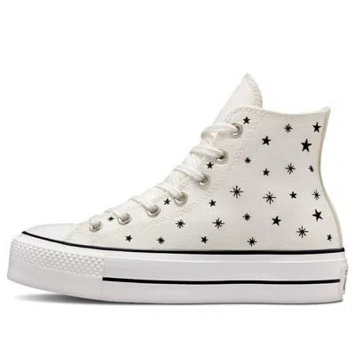 Converse (wmns)  Chuck Taylor All Star Lift Platform High 'embroidered Stars - Egret' In Neutral