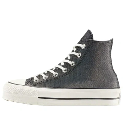 Converse (wmns)  Chuck Taylor All Star Lift Platform Sparkle 'black Egret' In Gray