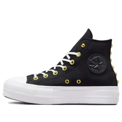 Converse (wmns)  Chuck Taylor All Star Lift Platform Star Studded 'black White Gold'