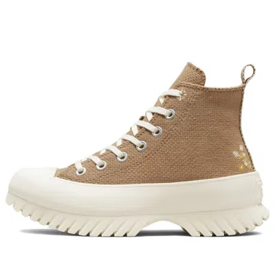 Converse (wmns)  Chuck Taylor All Star Lugged Platform 2.0 High 'autumn Embroidery - Sand Dune' In Brown