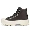Converse (wmns)  Chuck Taylor All Star Lugged Waterproof Leather High Top Thick Sole Black White