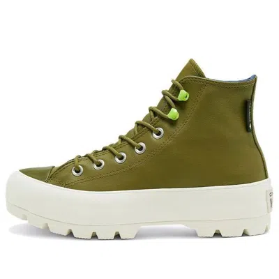 Converse Womens  All Star Winter Lugged Hi In Green/white