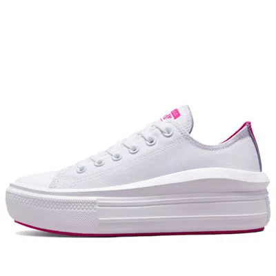 Converse (wmns)  Chuck Taylor All Star Move Low 'white Purple' In Gray