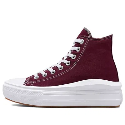 Converse (wmns)  Chuck Taylor All Star Move Platform High 'dark Beetroot' In Burgundy