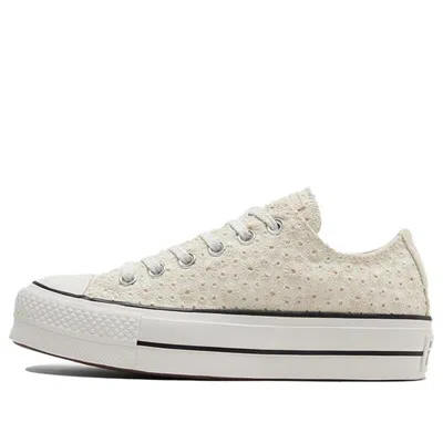 Converse (wmns)  Chuck Taylor All Star Platform Low 'broderie' In White