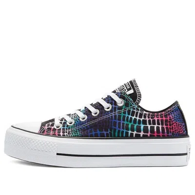 Converse (wmns)  Chuck Taylor All Star Platform Low 'digital Daze - Crocodile Scales' In Multi