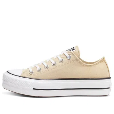 Converse (wmns)  Chuck Taylor All Star Platform Low 'farro White' In Nude