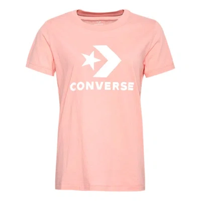 Converse (wmns)  Classic Logo Printing Short Sleeve Pink