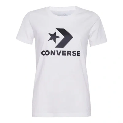 Converse (wmns)  Classic Logo Printing Short Sleeve White