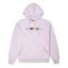 Converse (wmns)  Contrasting Colors Alphabet Embroidered Knit Hoodie Purple