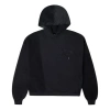 Converse (wmns)  Corduroy Splicing Solid Color Sports Hoodie Black