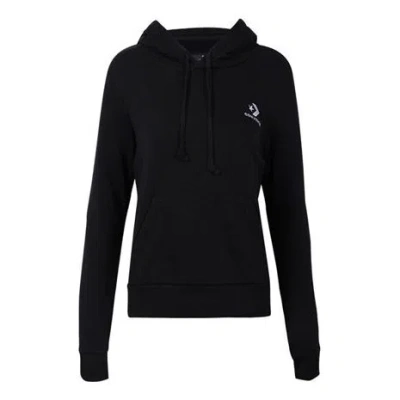 Converse (wmns)  Embroidered Star Chevron Pullover Hoodie 'black'