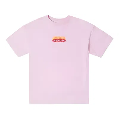 Converse (wmns)  Flaming Logo Oversized T-shirt 'pink'
