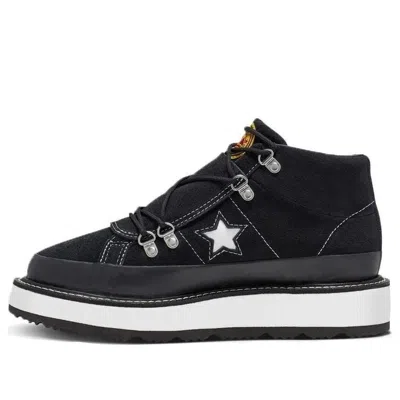 Converse (wmns)  Fleece Lined Boot One Star Thick Sole Black White