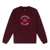 Converse (wmns)  Go-to All Star Patch Standard-fit Fleece Crew Sweatshirt 'burgundy'