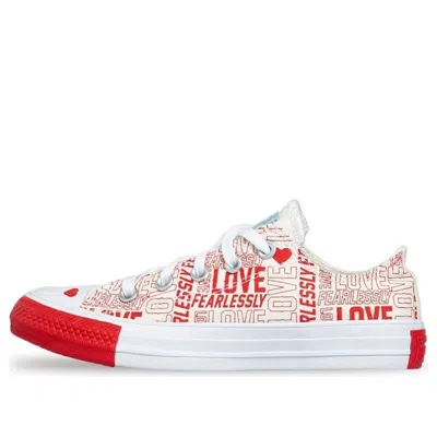 Converse (wmns)  Love Fearlessly Chuck Taylor All Star Low Top Red