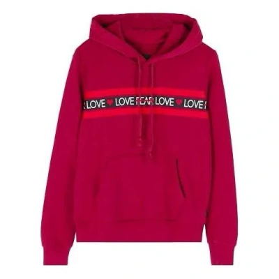 Converse (wmns)  Love The Progress Print Hoodie 'red' In Pink