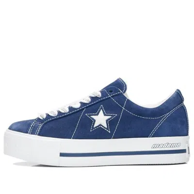 Converse (wmns)  Mademe X One Star Platform Suede Ox 'medieval Blue' In Multi