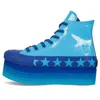 Converse (wmns)  Miley Cyrus X Chuck Taylor All Star Platform Faux Patent Hi 'gnarly Blue'